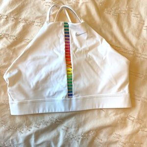 White Nike Sports Bra
